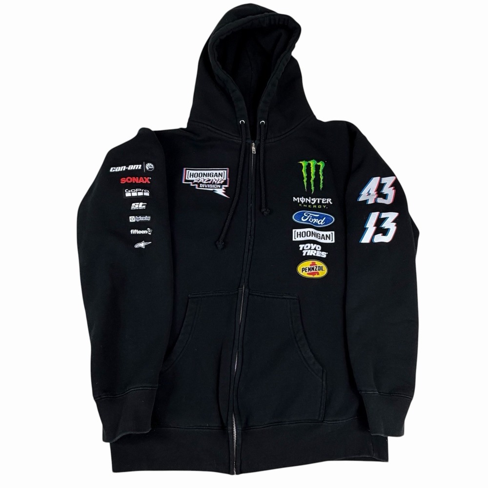 Monster Energy Hoonigan Ken Block Collab Hoodie Size Medium Ford Alpinestars
